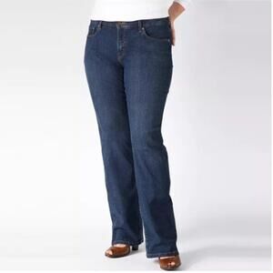 Levi's Women's 512 Perfectly Slimming Bootcut Jeans Dark Wash Size 14